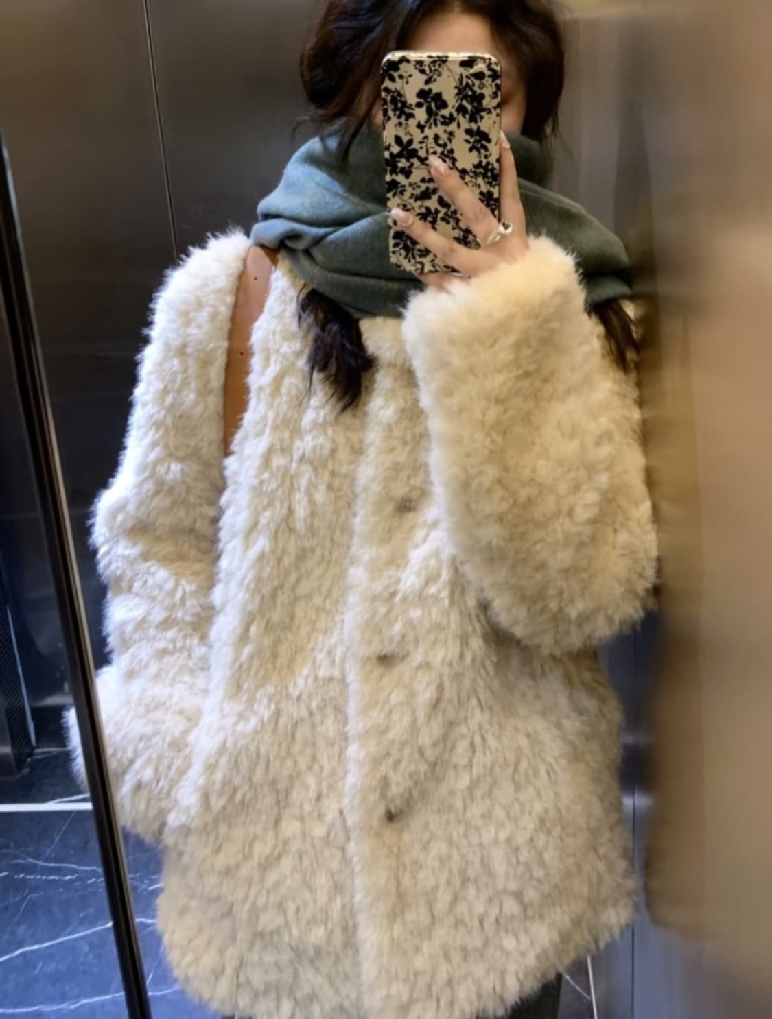 (무료배송) 고퀄 리얼 양모 램스울 퍼자켓 새 것 상품이미지1