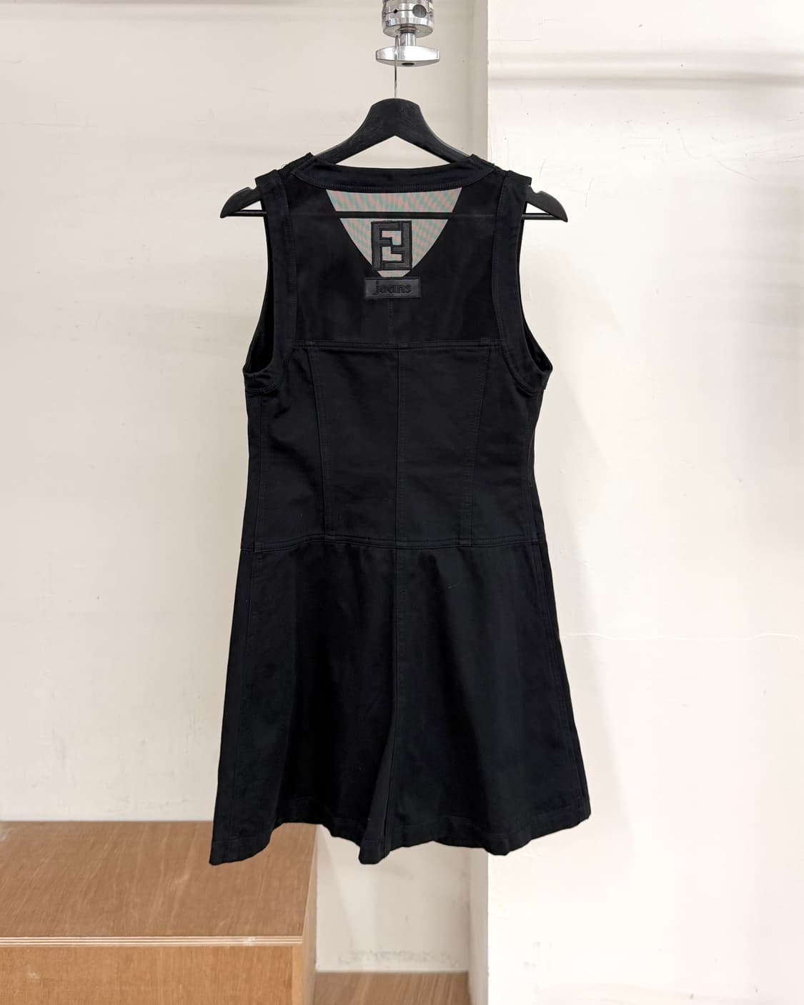 펜디 블랙 백로고 프론트 지퍼 드레스 상품이미지6