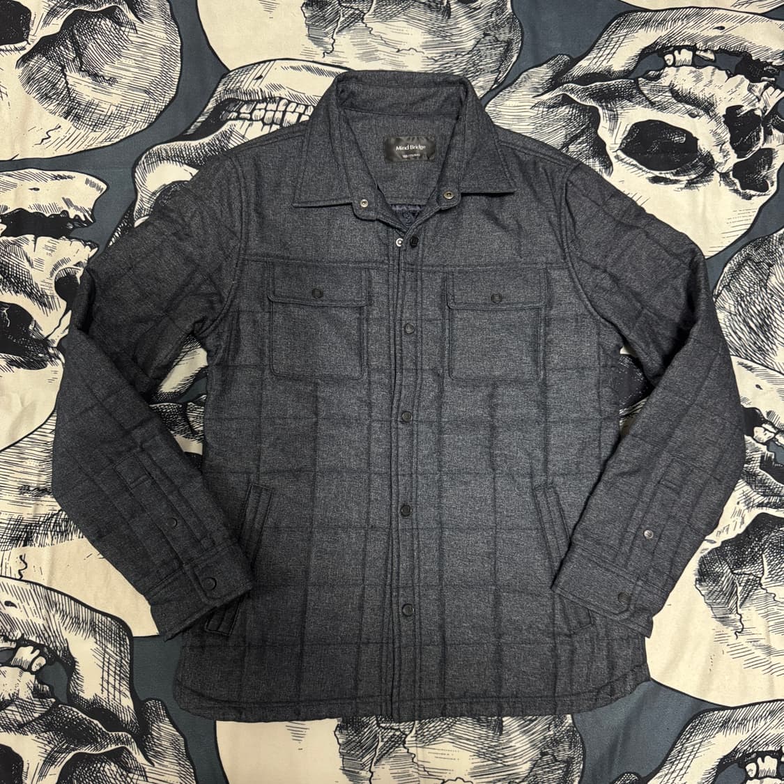마인드브릿지 퀄팅 셔츠자켓 100사이즈 상품이미지1