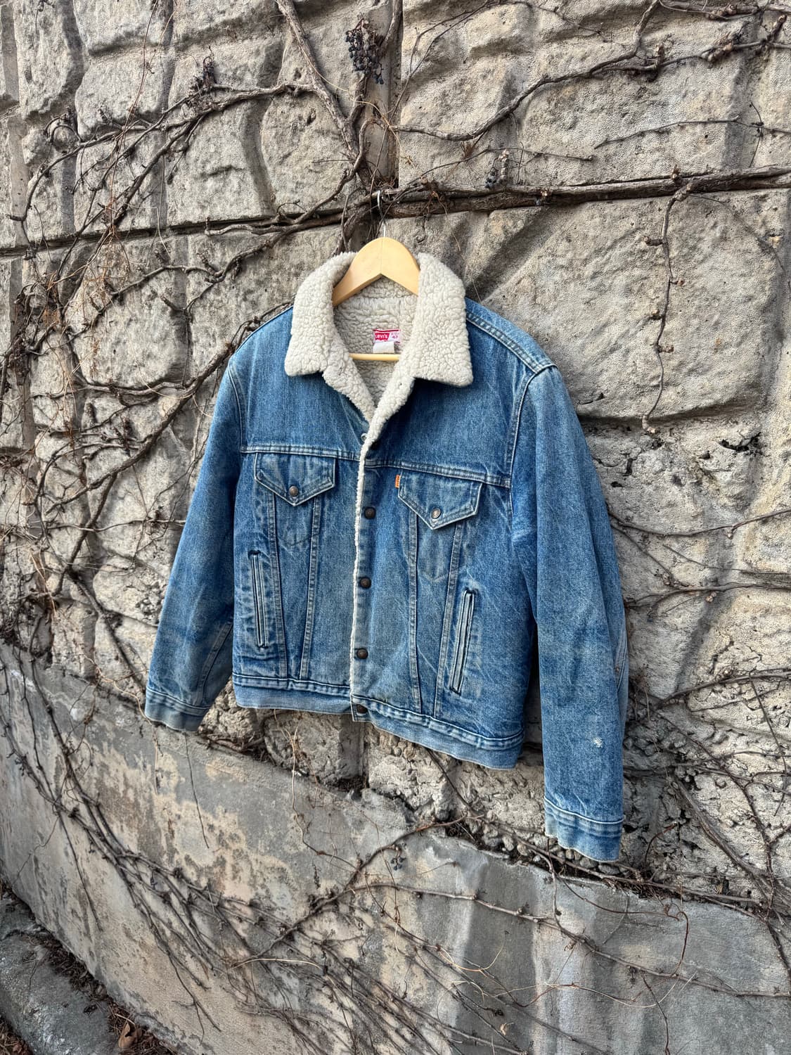 80s 리바이스 빈티지 쉐르파 안감 데님 트러커 자켓 웨스턴 상품이미지3