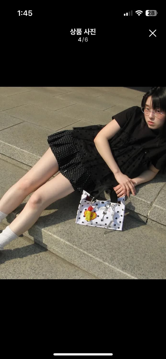 론론 레이어드 도트 슬리브티 상품이미지4