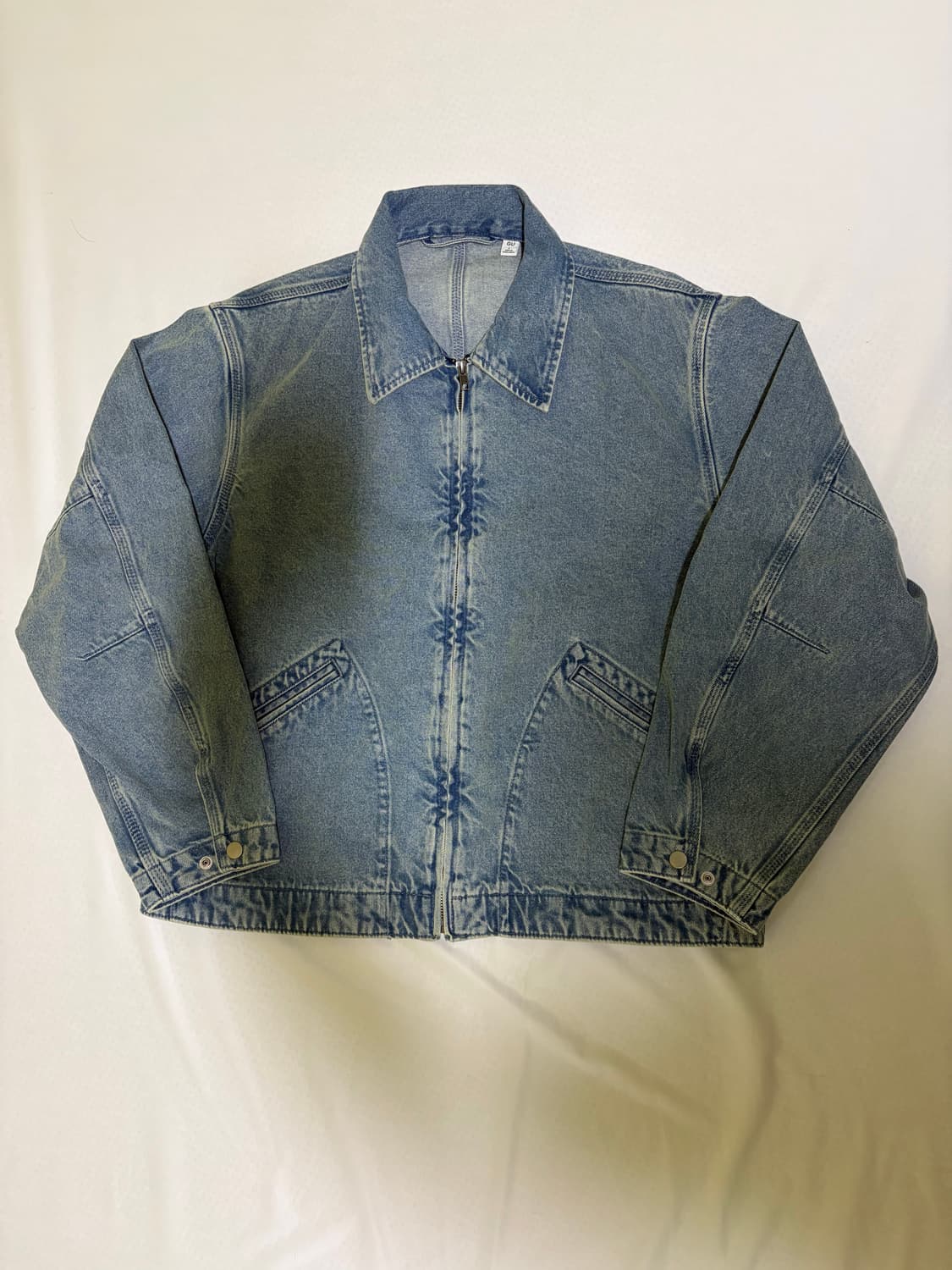 GU 데님 집업 자켓 62블루 L사이즈 상품이미지1