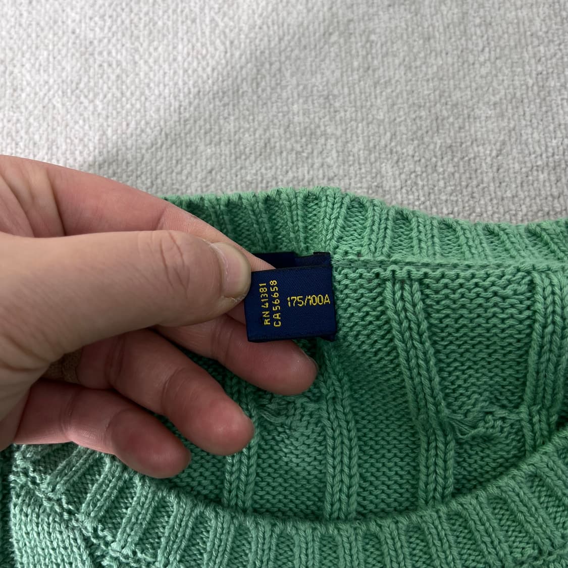 W100 폴로랄프로렌 꽈배기 니트 상품이미지4