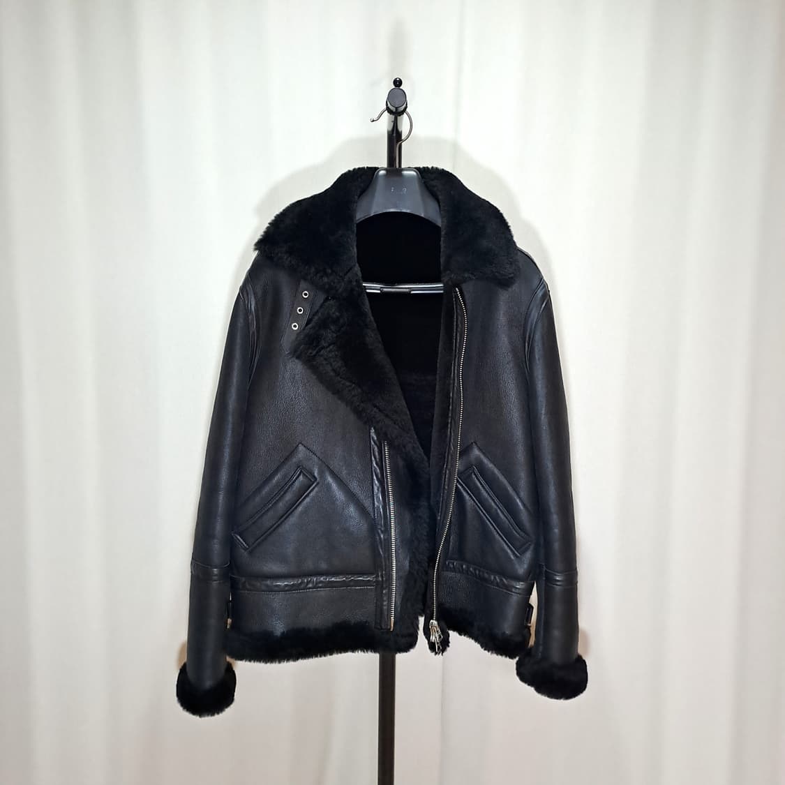 (택포) 양가죽 양털 무스탕 105-110 B455 상품이미지4