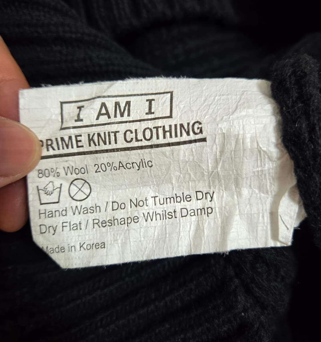 아이엠아이 크루넥 배색 니트 상품이미지8