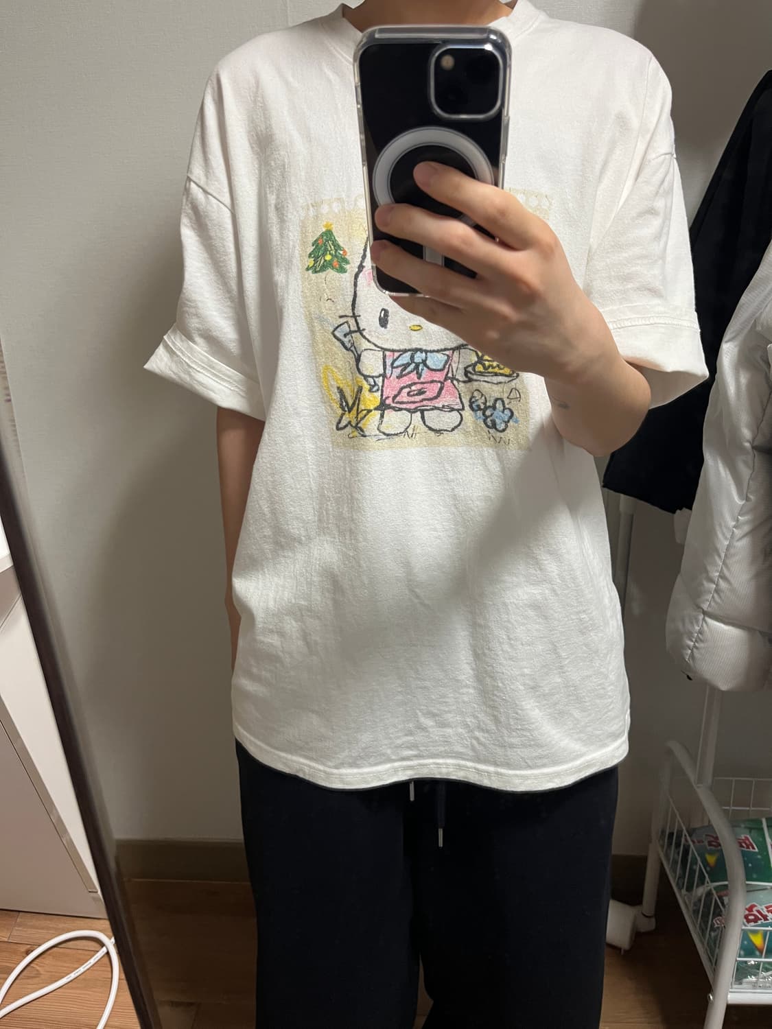 헬로키티 피치반팔티 상품이미지2