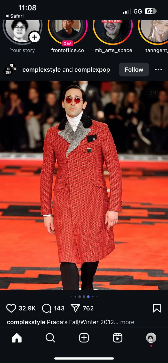 프라다 2012fw 빌런 블랙 코트 상품이미지9