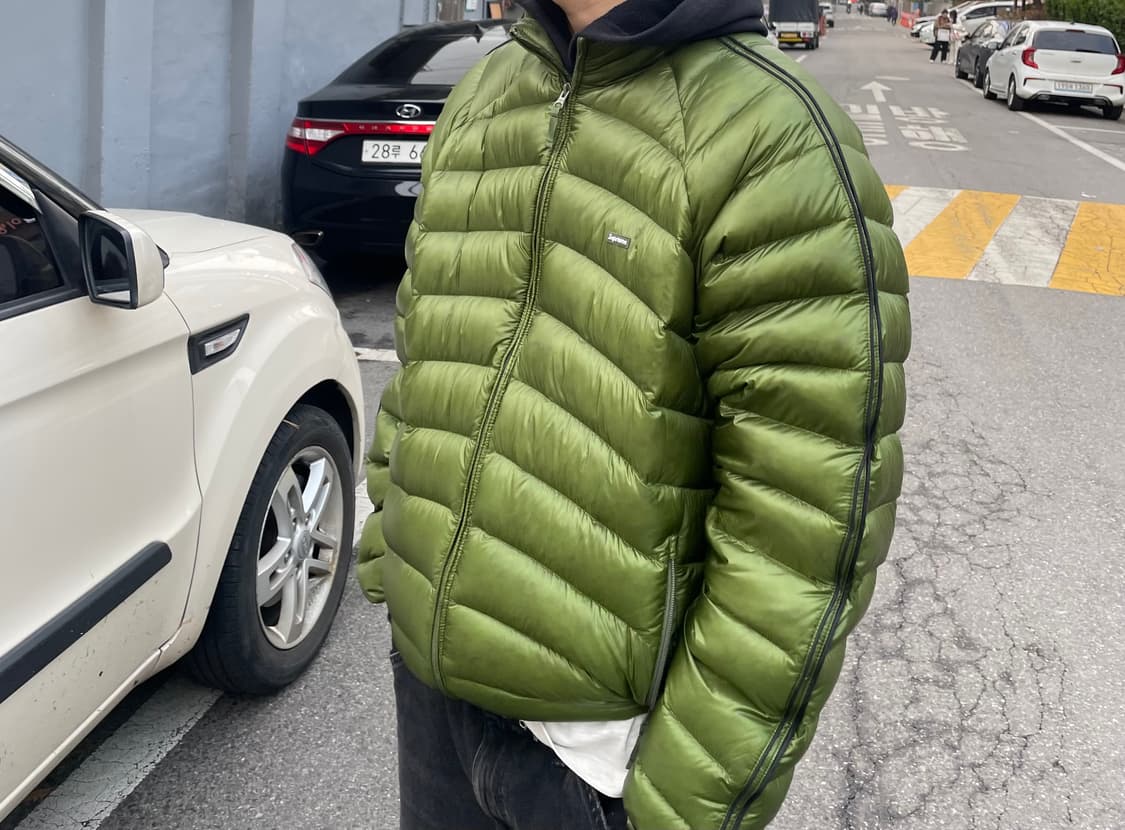 [L] 24 슈프림 마이크로 다운 자켓 올리브 상품이미지1