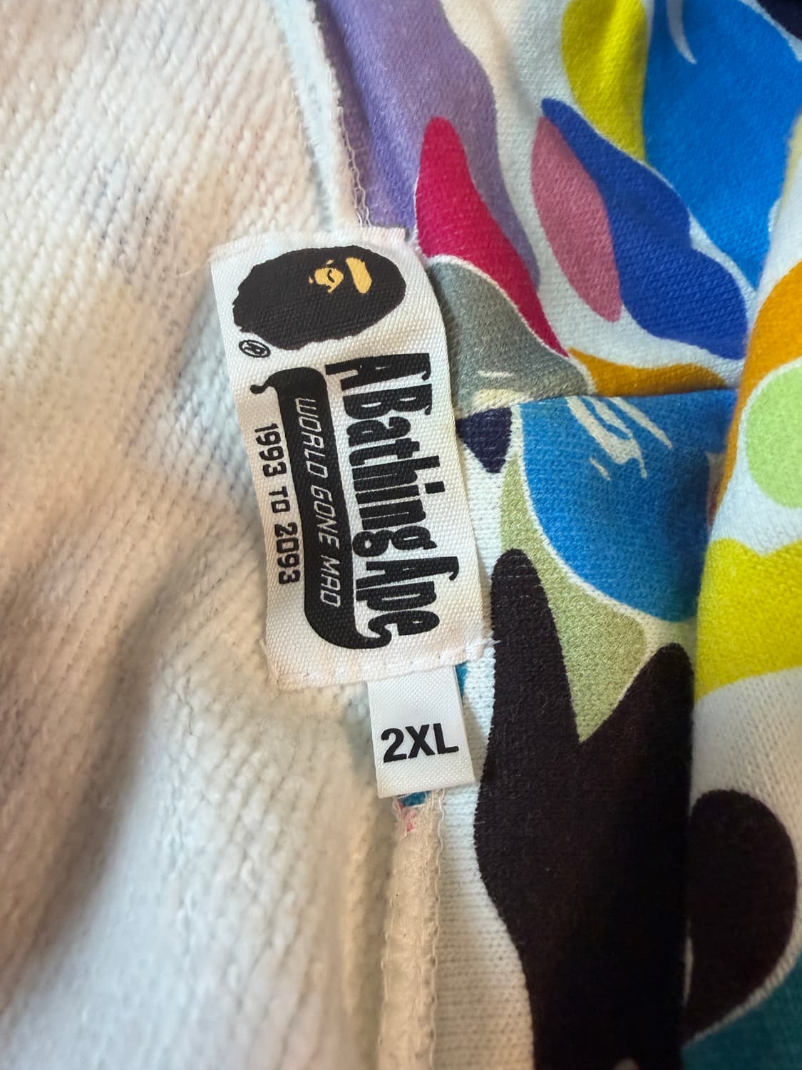 2XL 베이프 멀티컬러 샤크후드 상품이미지5