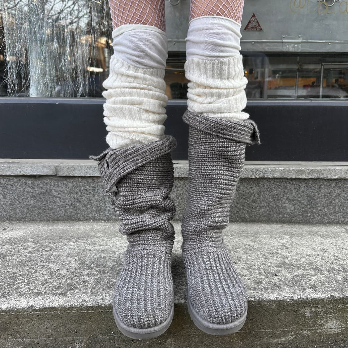 00s 그레이 니트 어그 카디 부츠 상품이미지5