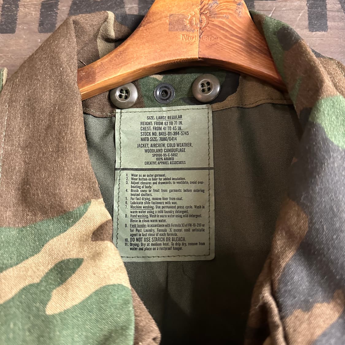 USAF Aramid Field Jacket 미공군 필드자켓 LR 상품이미지2