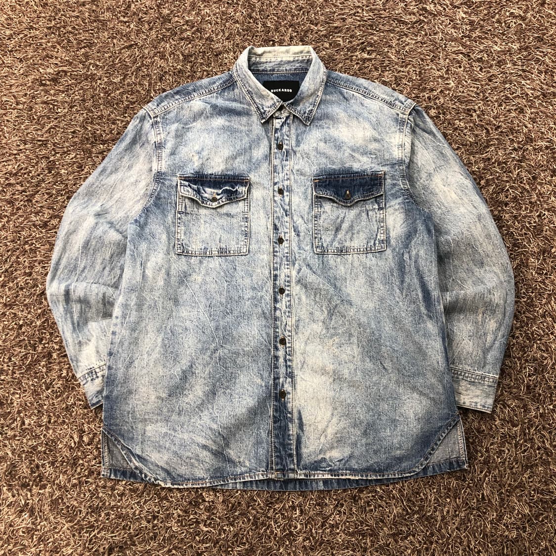 버커루 워싱 데님 셔츠 상품이미지1