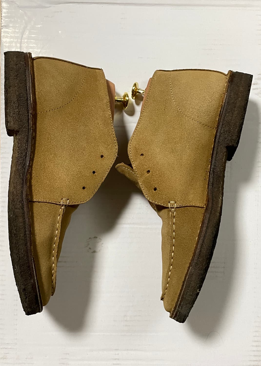 드레익스 크로스비 스웨이드 목토 언라인드 부츠 UK9 베이지 상품이미지4