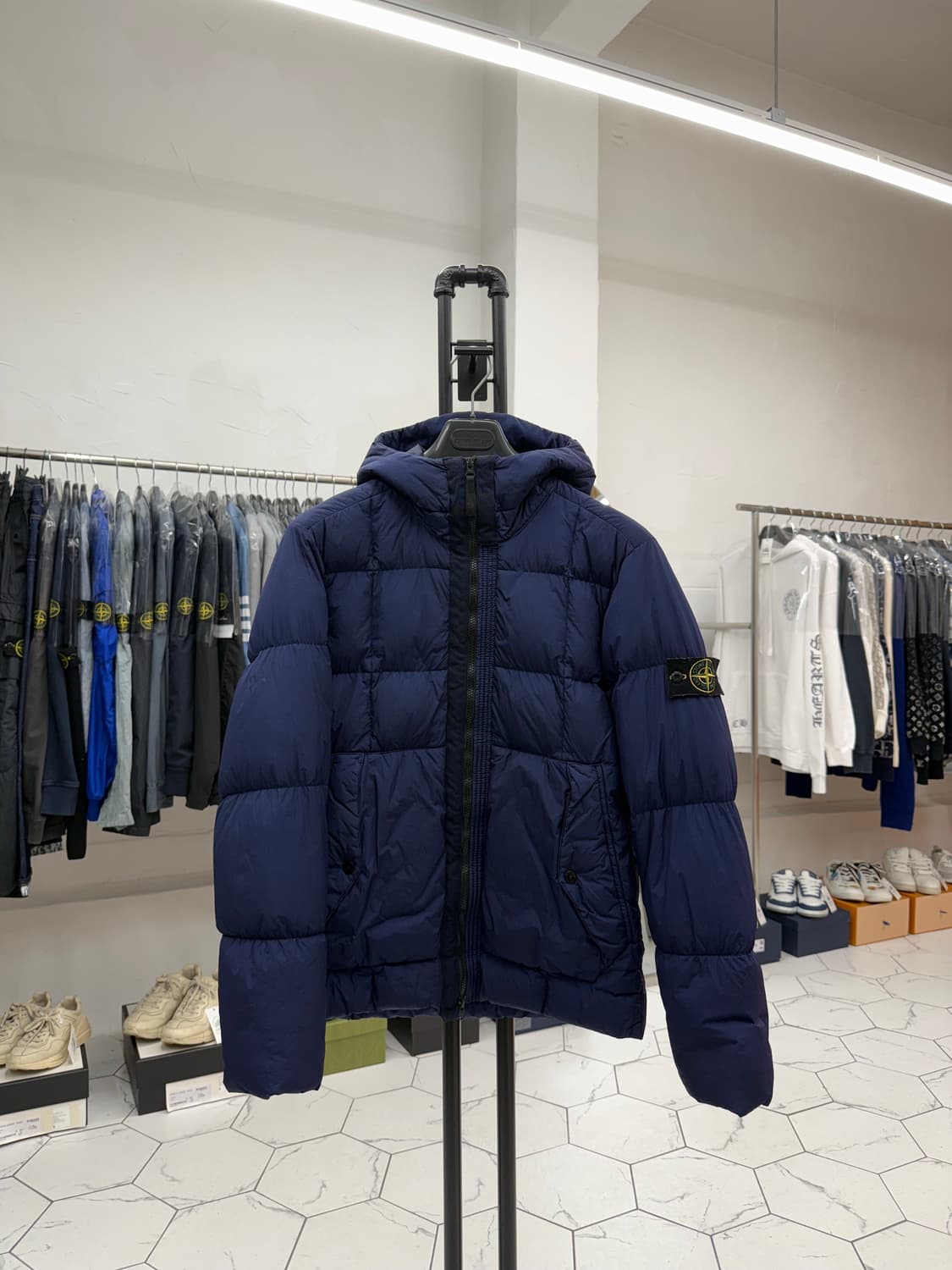 [M] 스톤아일랜드 크링클랩스 후드 패딩 상품이미지1