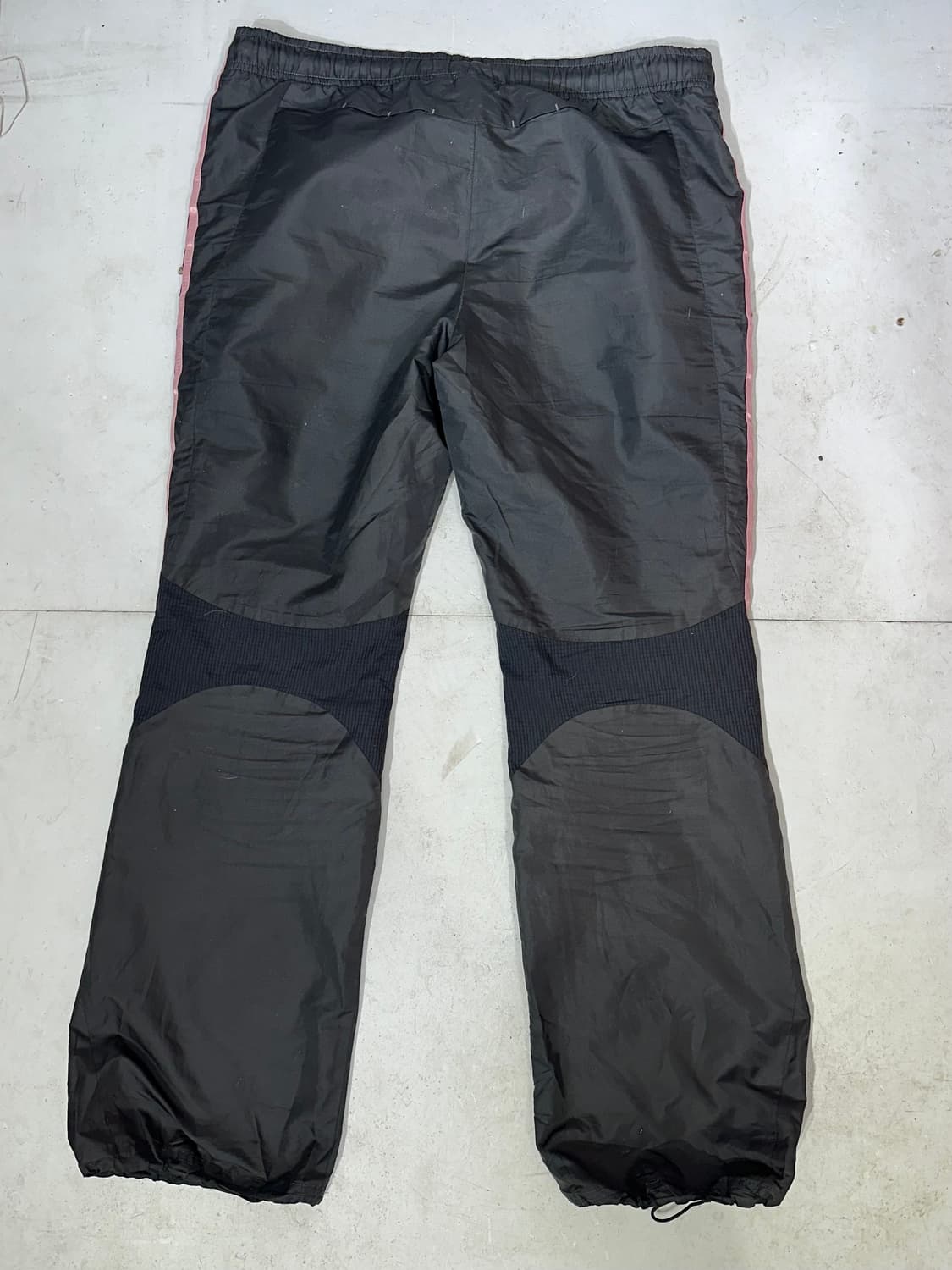 아디다스 차콜 핑크 삼선 와이드 트랙 팬츠 추리닝 바지 L 상품이미지5