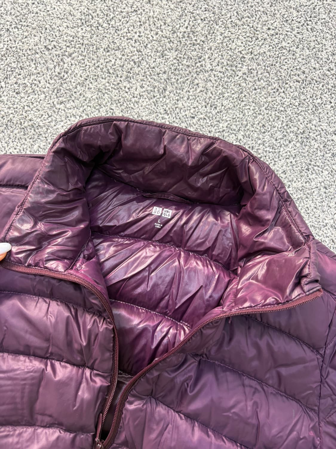 L 유니클로 경량 패딩 점퍼 자켓 0311J 상품이미지2