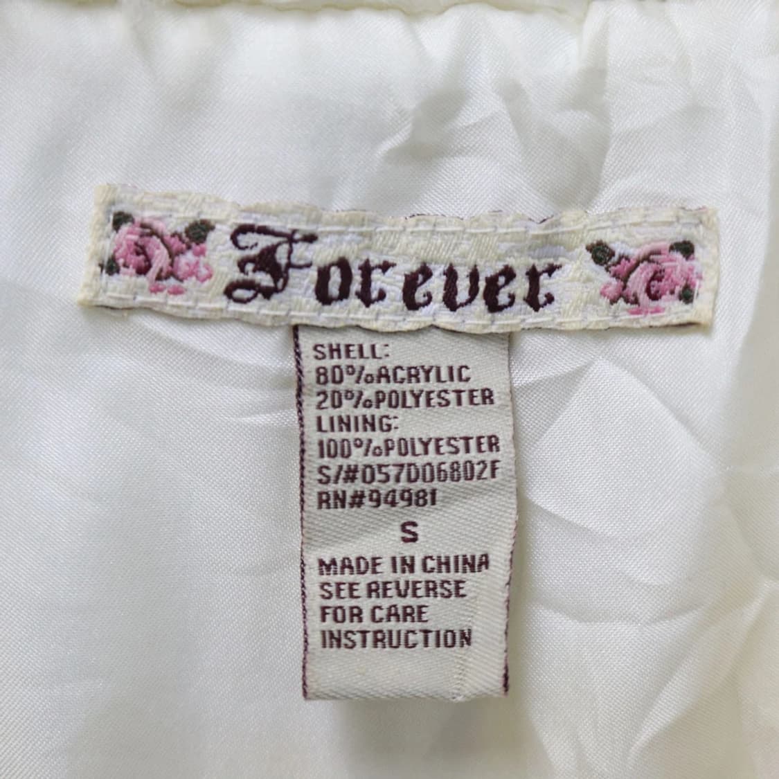 FOREVER 라떼갸루 페이크퍼 크롭 자켓 63107 상품이미지7