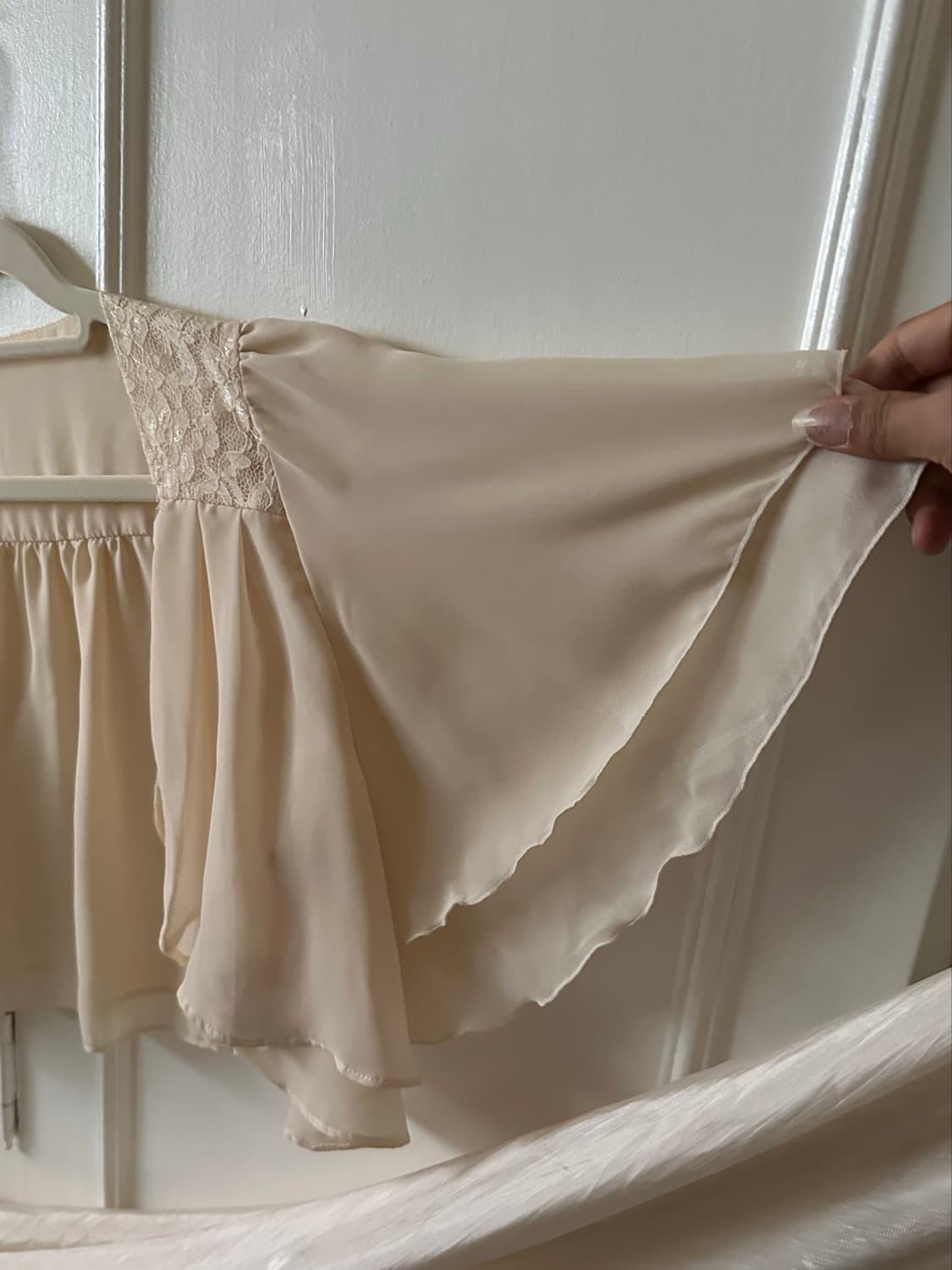  sheer Shoulder blouse  상품이미지8