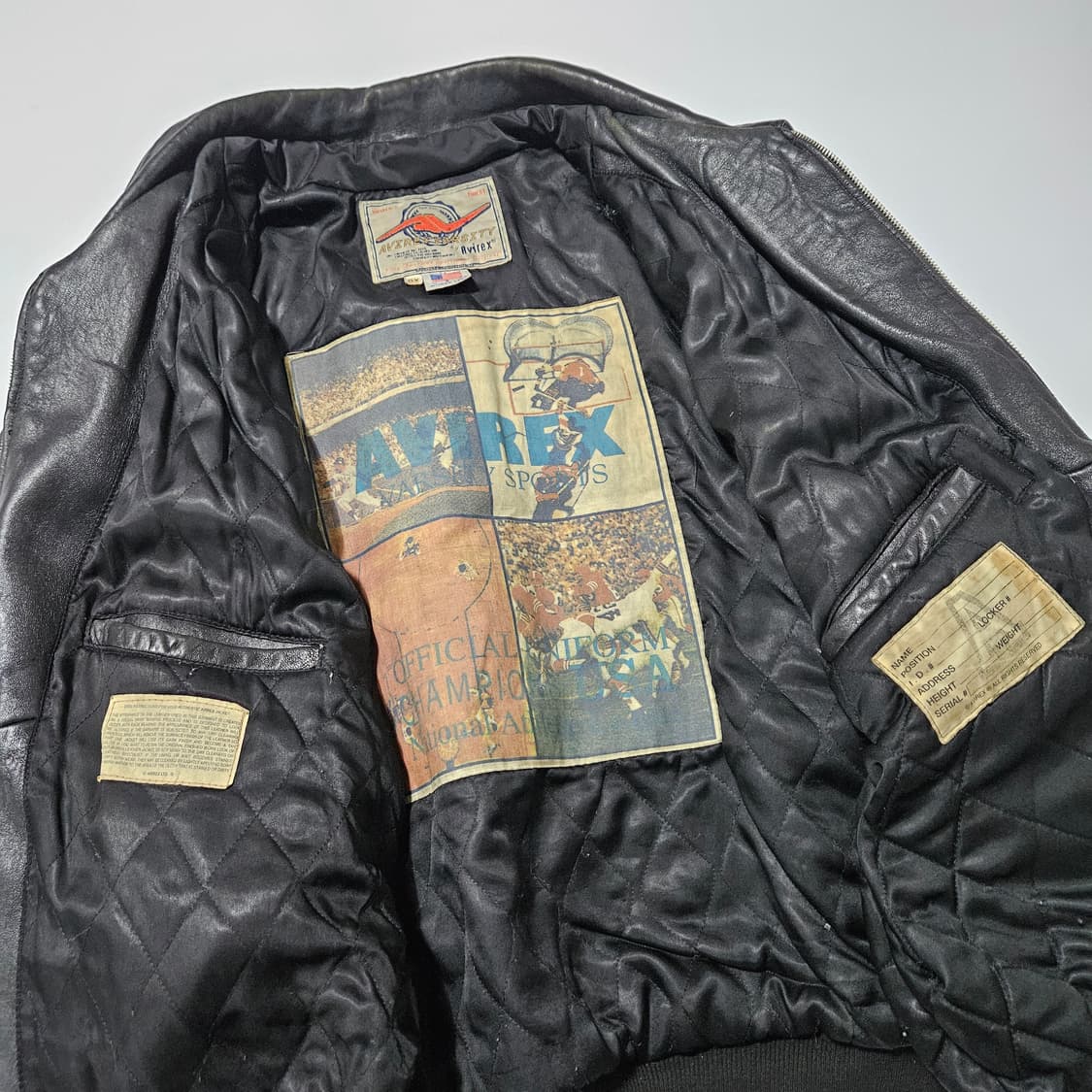 아비렉스 레더 바시티 자켓[4XL~5XL] 상품이미지6