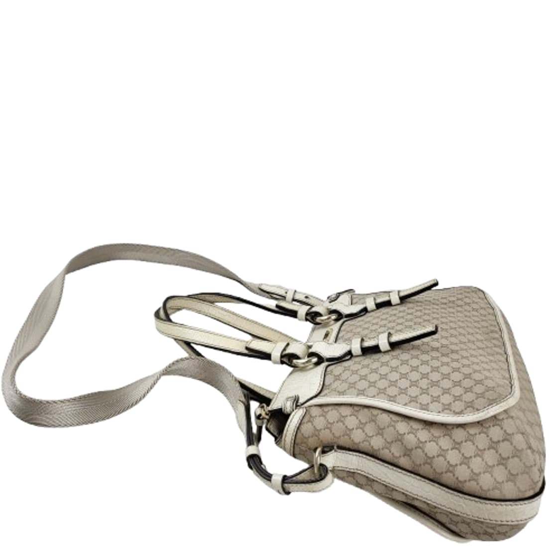 정품 셀린느 마카담 캔버스 & 크록 엠보싱 가죽 숄더백 상품이미지5