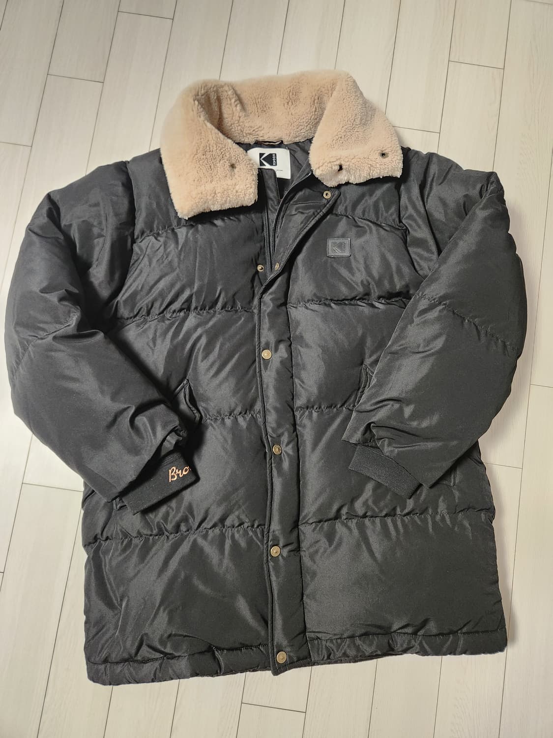 코닥어패럴 남녀공용 브라우니 미들 덕다운 블랙 자켓 사이즈M 상품이미지2