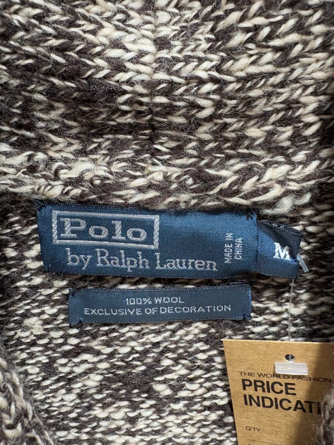 M 폴로랄프로렌 반카라 브라운 믹스 니트 가디건 상품이미지5