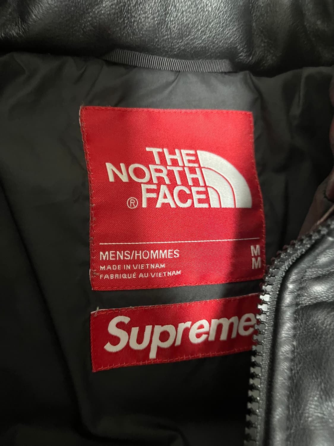 슈프림x노스페이스 슈노 레더 눕시 17fw 상품이미지5