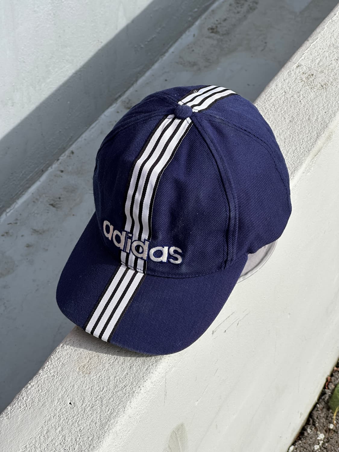 [M-L] 90s 아디다스 로고 삼선 빈티지 볼캡 모자 상품이미지2