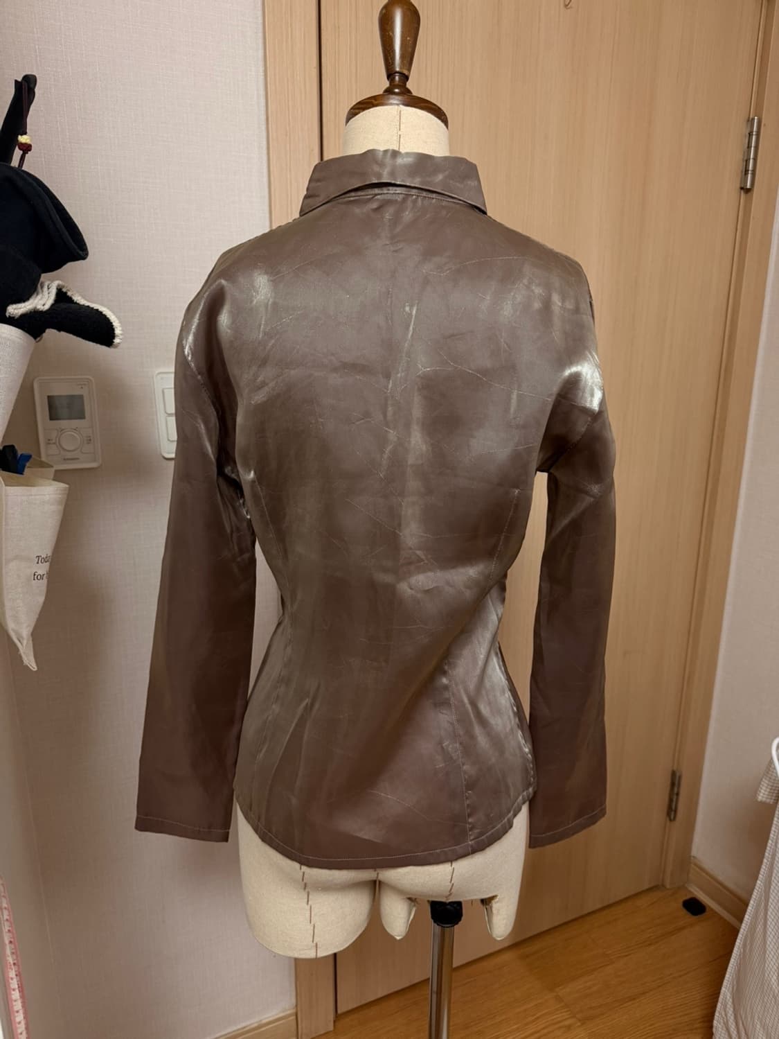 KIYOKO TAKASE 실버 슬림핏 셔츠 블라우스 상품이미지7