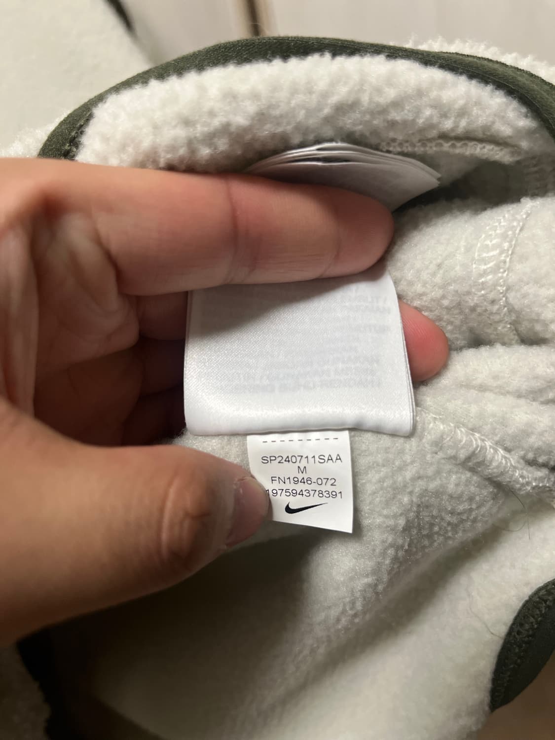 [M] 나이키 acg 바라클라바 플리스 풀오버 라이트 본 카키 상품이미지8