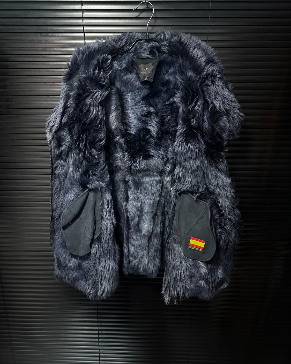 로보 천연 가죽 모피 양 털 밍크 무스탕 스웨이드 고스 펑크 락 스페인 상품이미지6