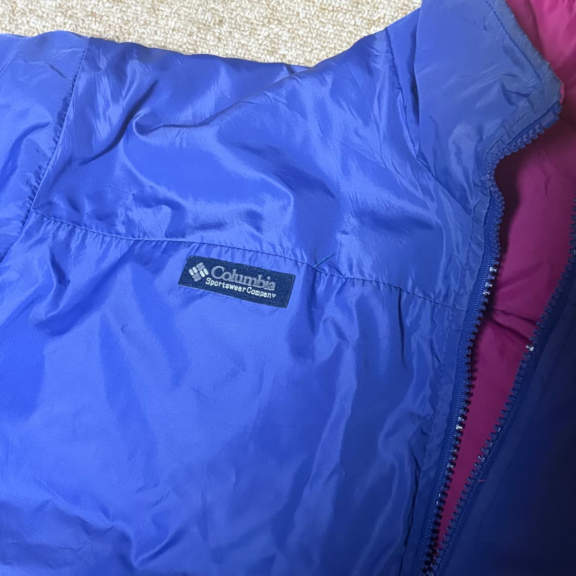 90's 콜롬비아 리버서블 다운자켓 상품이미지5