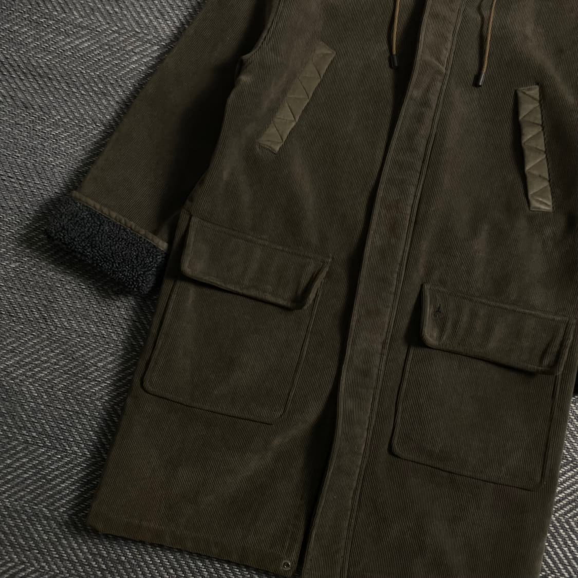 빈폴 스포츠 양털 라이닝 코듀로이 후드 코트 y 4677 상품이미지3