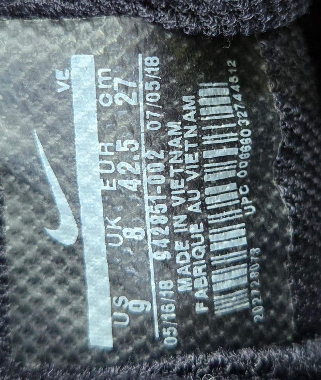 나이키 270mm- 에어줌 페가수스35 트리플 블랙  상품이미지7