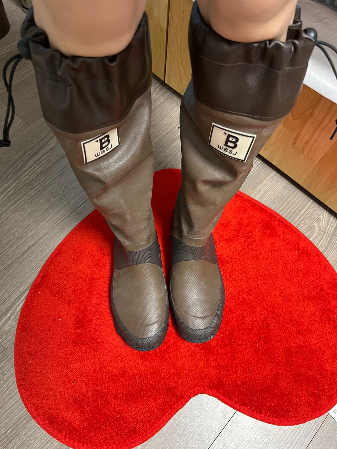 WBSJ 레인부츠 브라운 235-240 상품이미지2