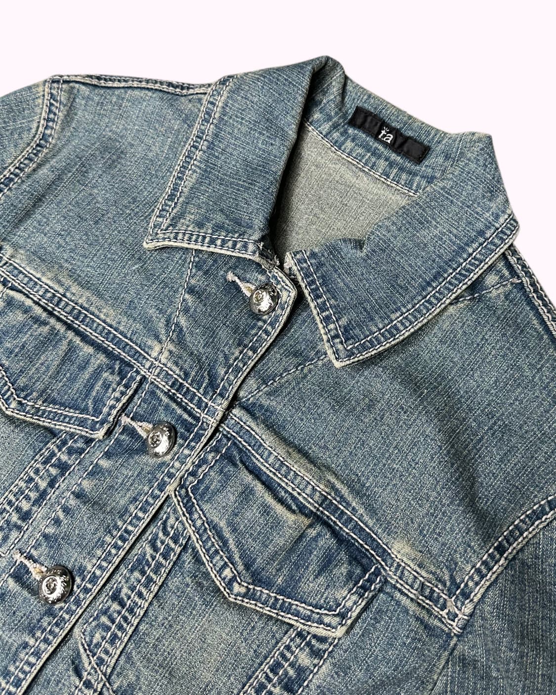 tiara cubic button denim jacket 상품이미지3