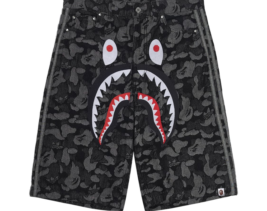 [US S] 아디다스 베이프 샤크 데님 쇼츠  상품이미지1