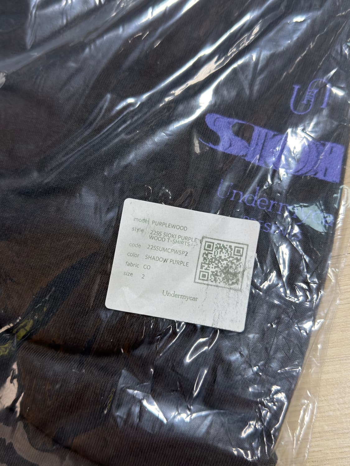 언더마이카 반팔 시오키 퍼플우드 2사이즈 상품이미지2