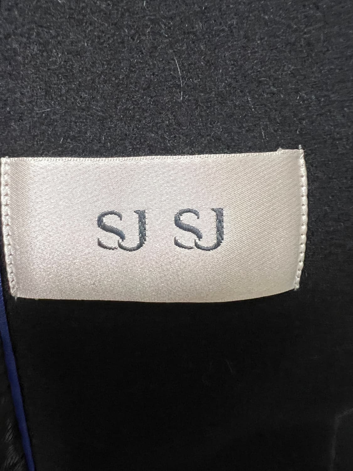 한섬 SJSJ 블랙 싱글 코트 정품 상품이미지3