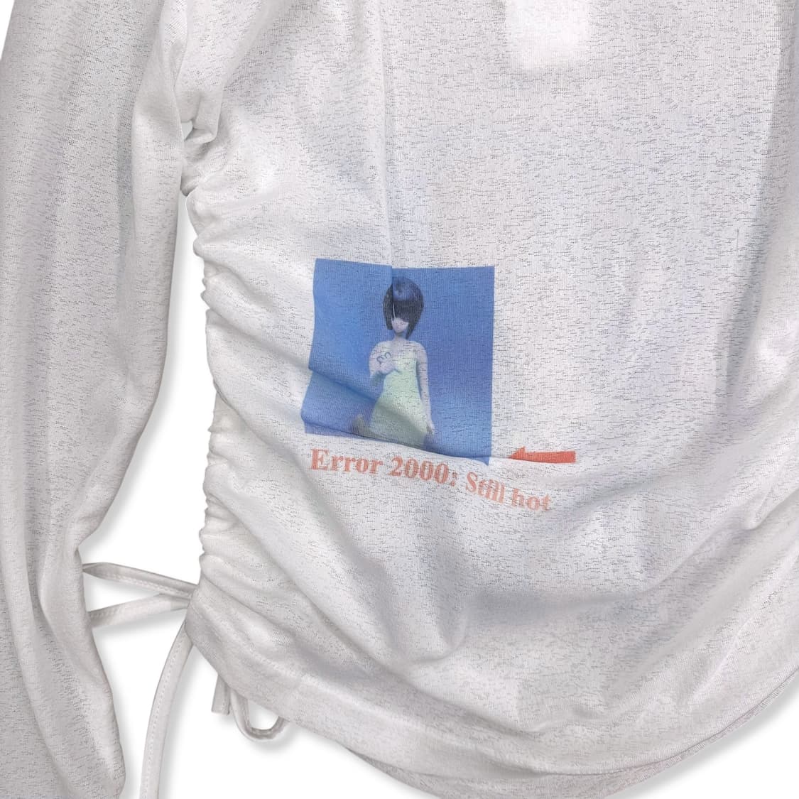 Japanese Character See Through Hood Top  상품이미지5