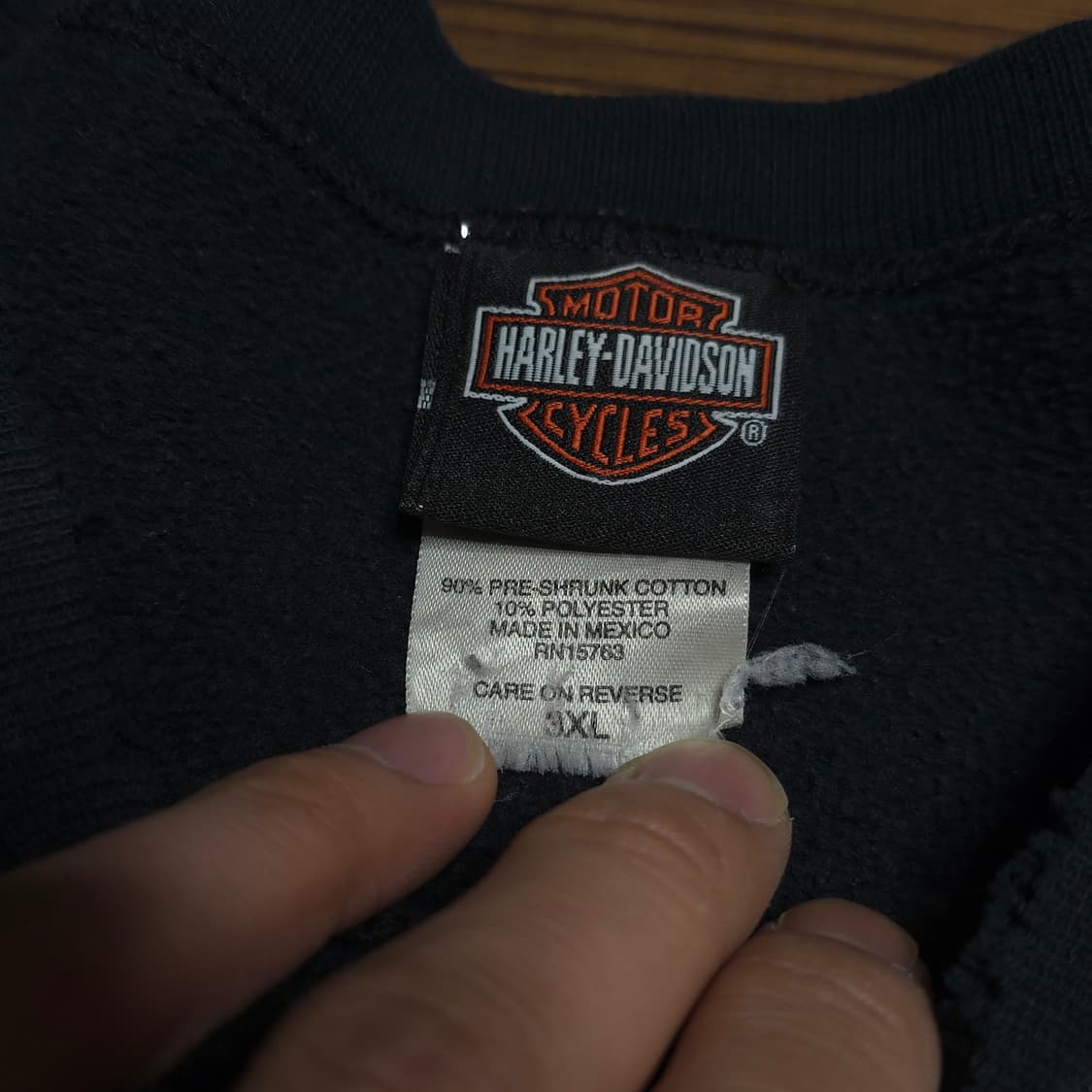 [3XL]00s 할리데이비슨 스웻셔츠 블랙 상품이미지7