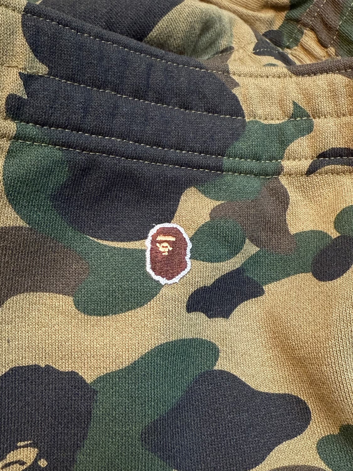 BAPE 베이프 언디핏 카부토 퍼스트 카모 녹계 팬츠 상품이미지4