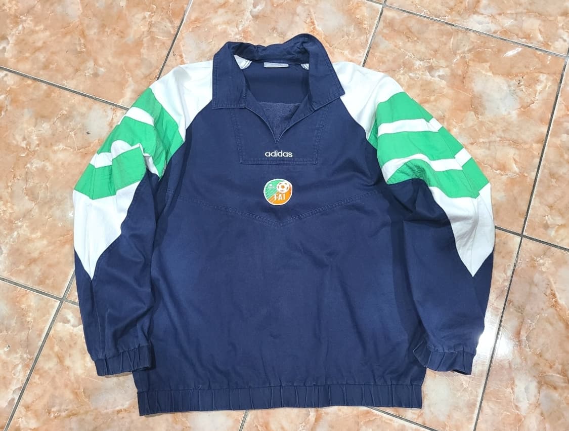 아디다스 90년대 아일랜드 축구 국대 트레이닝탑 상품이미지1