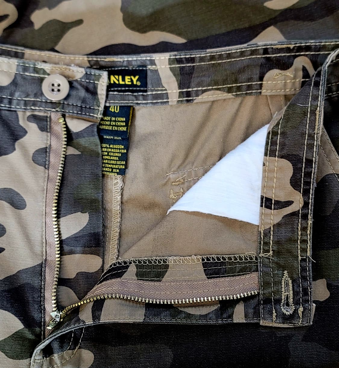 [40인치] 스탠리(STANLEY) 카모 밀리터리 하프팬츠(반바지) 판매 상품이미지4
