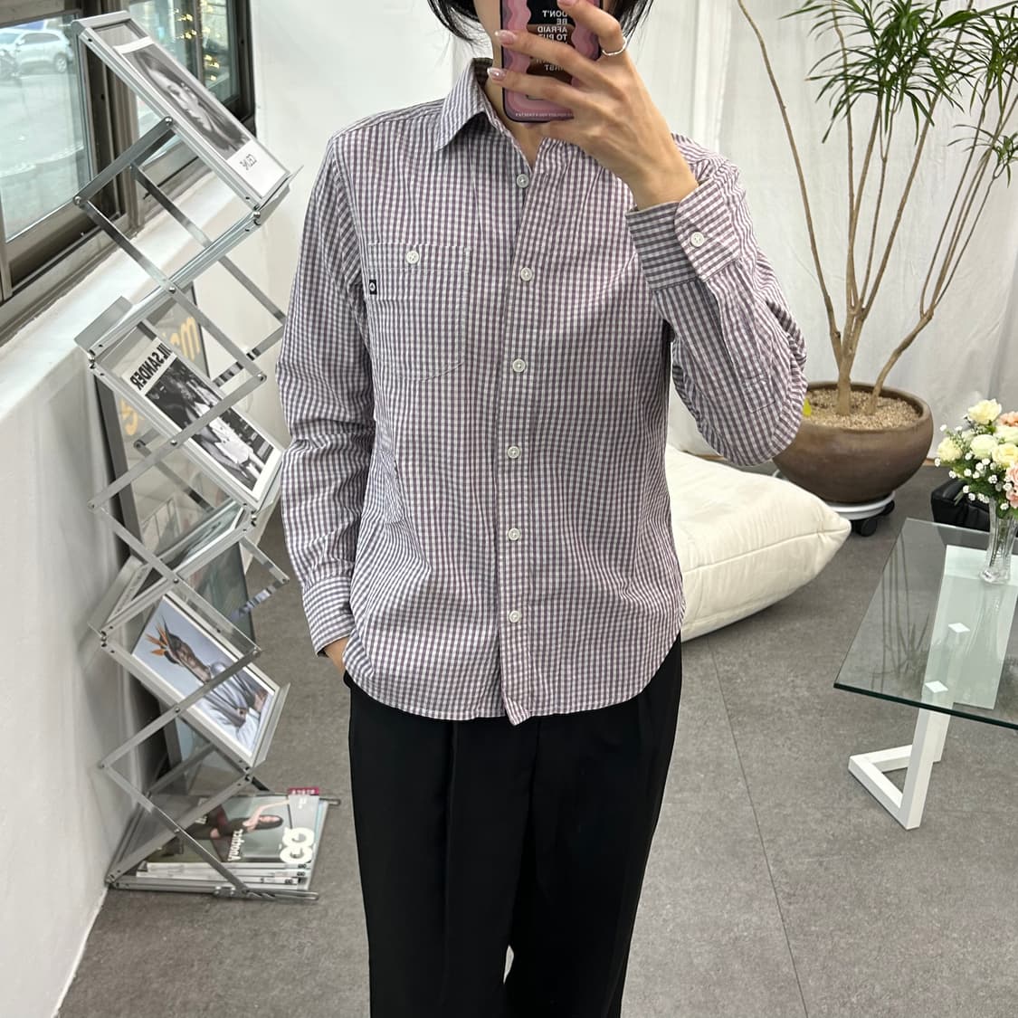 마모트 체크 셔츠 상품이미지3