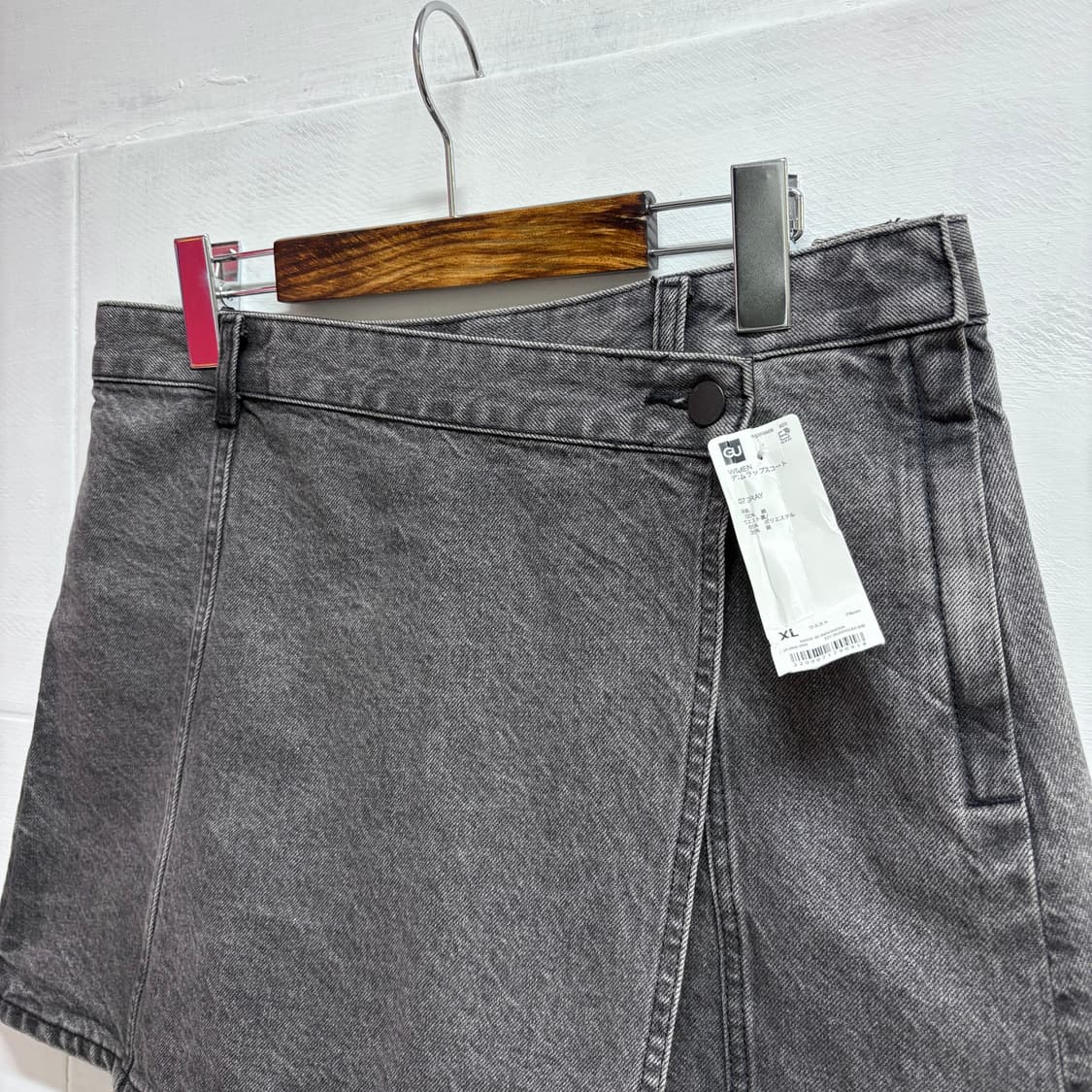 GU 지유 데님 미니 랩 치마바지 (새상품) 상품이미지2