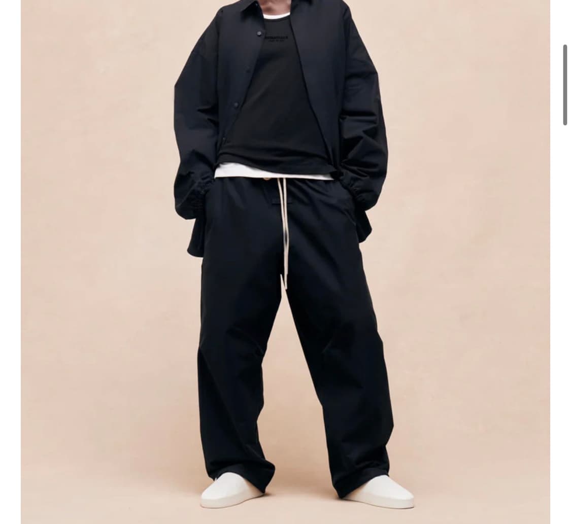 피오갓 에센셜 릴렉스드 트라우저 블랙 상품이미지1