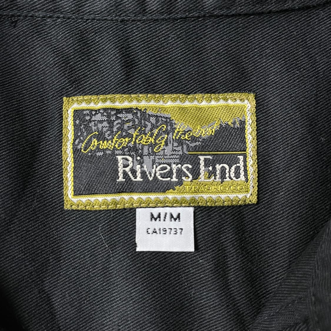 RIVER'S END 빈티지 블랙 다운버튼 코튼 셔츠 A00592 상품이미지9