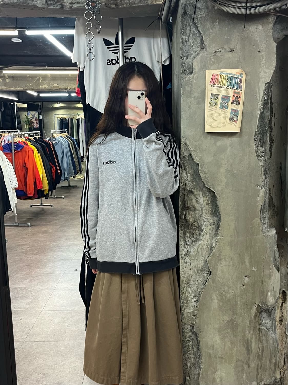 아디다스 져지 그레이 XL #csz2211 상품이미지2