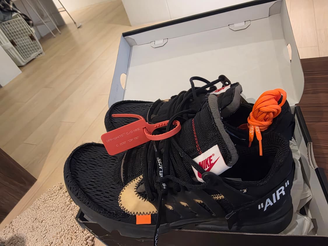 나이키 오프화이트 프레스토 블랙 270 상품이미지1